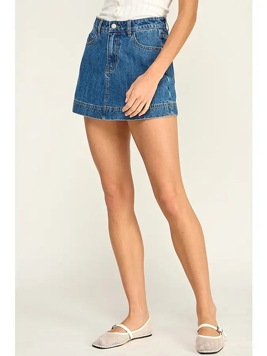 jessie denim skort