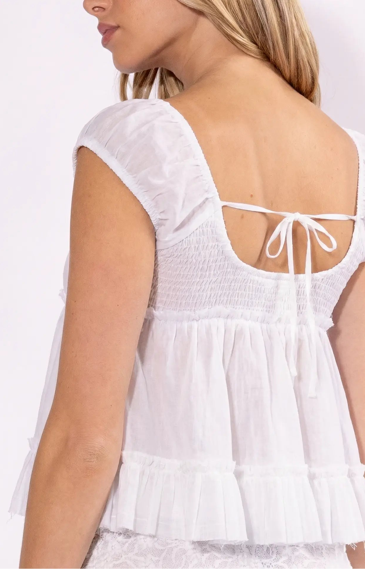 braidy babydoll top